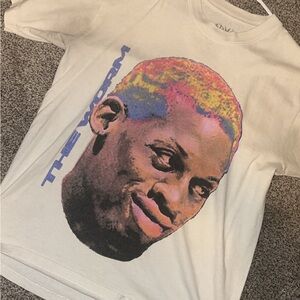 Graphic T-Shirt with Colorful Portrait